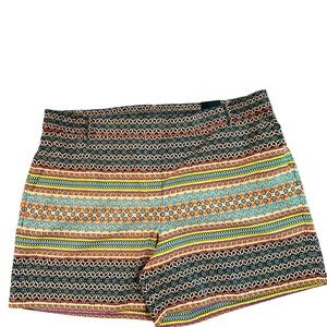 NWT The Limited Floral Print Shorts Aqua And Coral Stretch Waist. Summer Shorts🔥